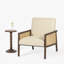 Isabel Spindle Solid Wood Round Drink Table