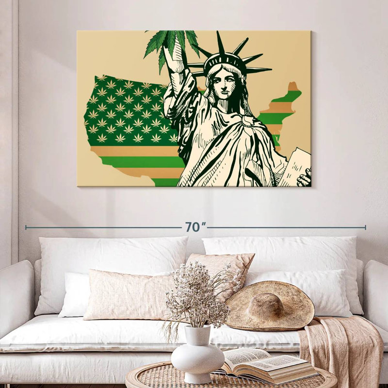 Marijuana US Flag, 32" H x 48" W