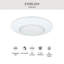 Plafonnier encastré humide blanc 7,25 po Ashlock