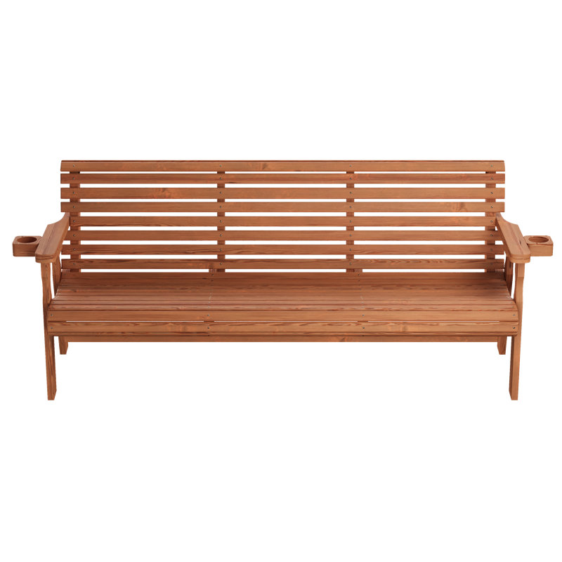 Banc de jardin Amish Casual, Chêne teinté, H 34 po x l 75 po x P 27 po