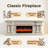 Solid Wood Carved Electric Heater