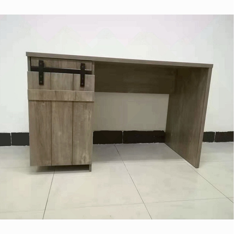 Bureau à domicile Bureau en noisette à une armoire avec trois tablettes
