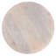 Round Solid Wood End/Side Table, Living Room Sofa Side Table With Oak White Finish, Durable And Stylish