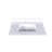 Marble Vanity Top,  Vanity Top With Pre-Drilled Faucet Holes, Bathroom Vanity Top With Undermount Rectangular Middle Sink And Bianco Carrara Venato