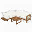 Ensemble de canapé modulaire d'extérieur 4 pièces