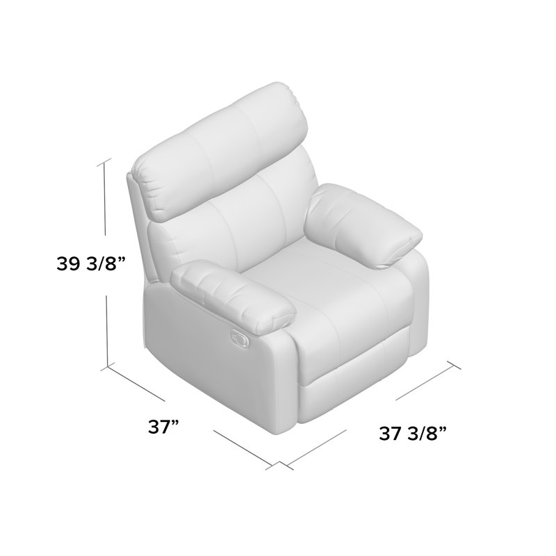 Fauteuil inclinable manuel Erma, Taupe