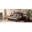 Structure de lit double en bois pleine grandeur, lit plateforme de style rétro avec support en lattes de bois-1926473285