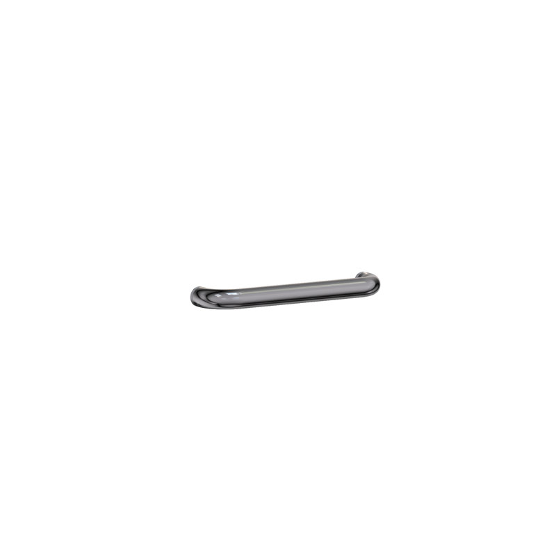 Astor Grab Bar Tube with Decorative Rings, 15" W, Satin Brass - PVD
