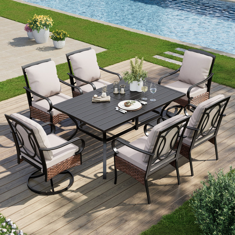 Sutiya Rectangular 6 - Person Dining Set