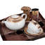 Théière antique en porcelaine de Bohème