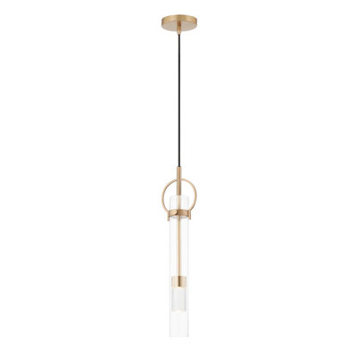 Luminaire suspendu cylindrique 1 lumière DEL Evalyne