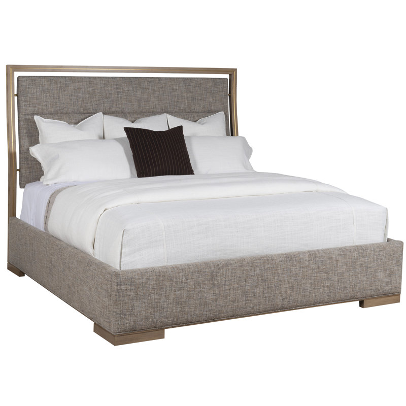 Rendition Bed, Navada Mushroom, Dove Gray, Queen
