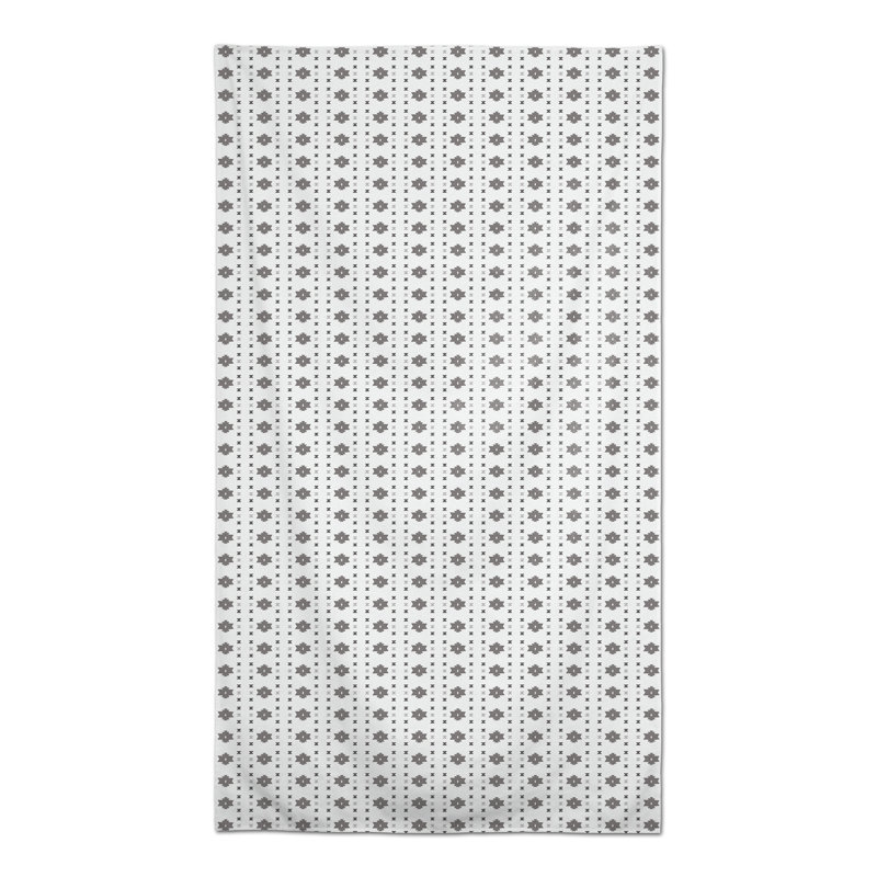 Nappe rectangulaire en polyester géométrique, gris