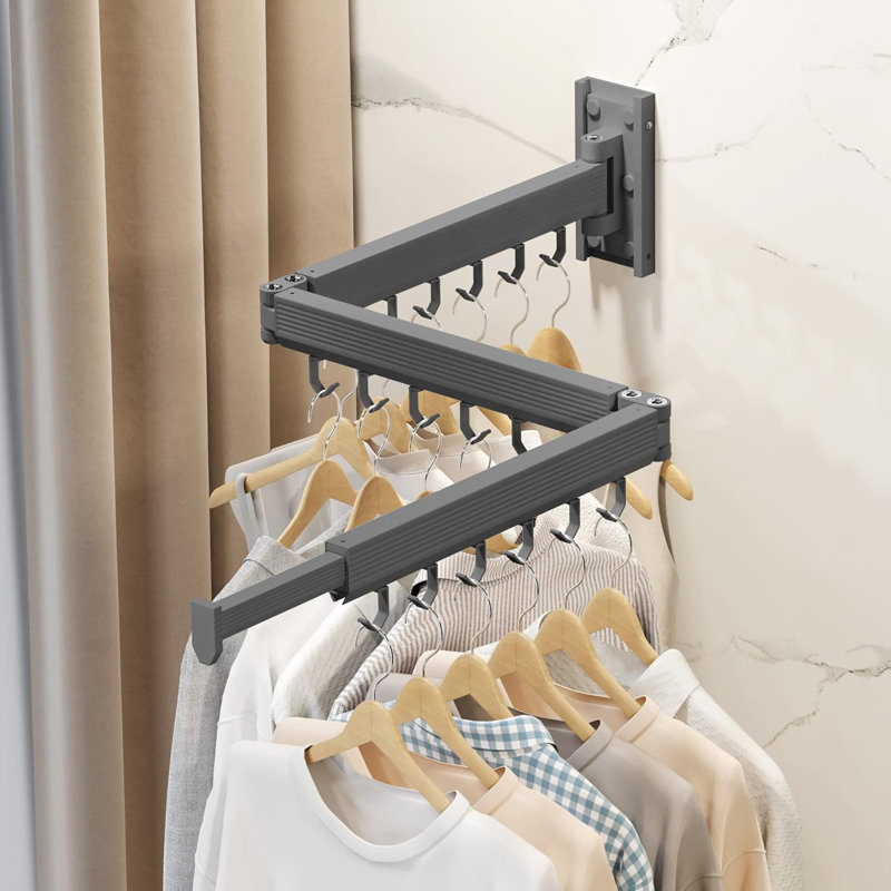 Metal Foldable Wall-Mounted Drying Rack