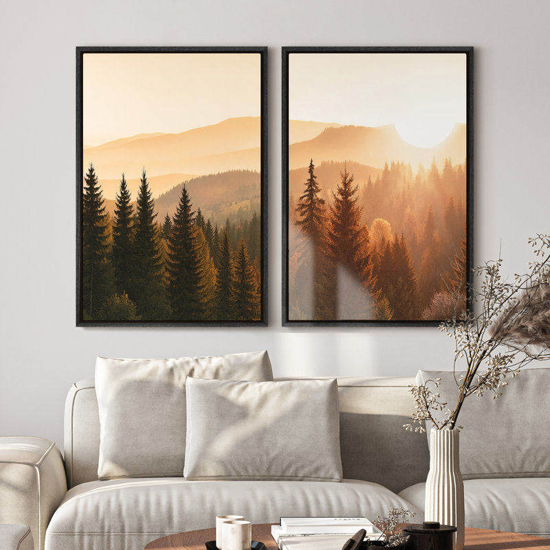 Framed Canvas wall Art, Vintage Abstract Wall pirnts for Bedroom, 24" H x 16" W, Black