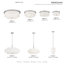Plafonnier encastré 3 lumières 15 po Flaire-2084135098