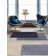 Chanpreet Stacks Cream/Blue Area Rug