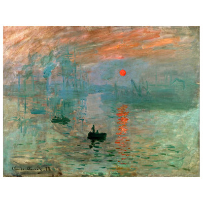 Leinwandbild Impression. Sonnenaufgang von Claude Monet