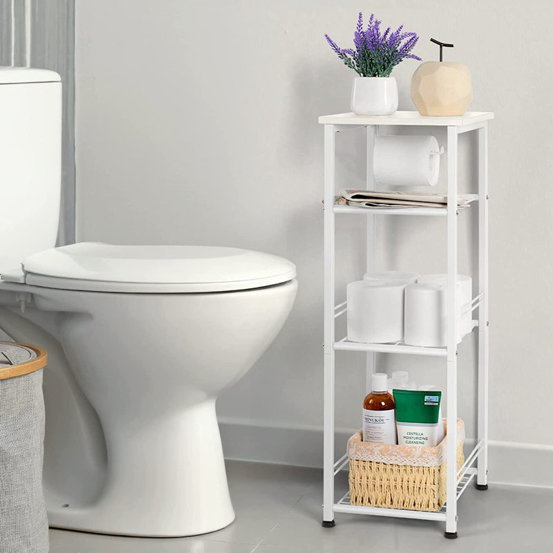 Bathroom Shelves, White/Beige