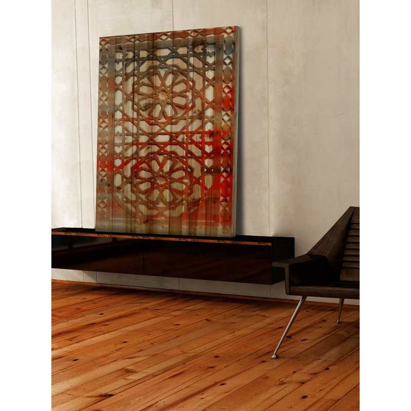 «Tassebnit», reproduction sur bois de pin naturel, H 45 po x l 30 po x P 1,5 po
