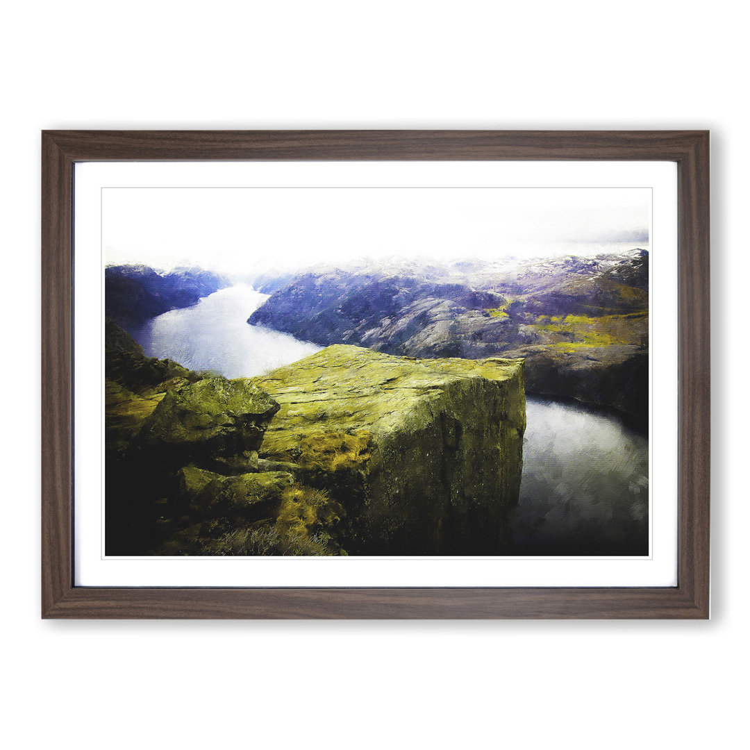 Preikestolen in Forsand Norway - Framed Print