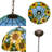 Tiffany Style Sunflower Pendant Lamp, Wall-mounted Control