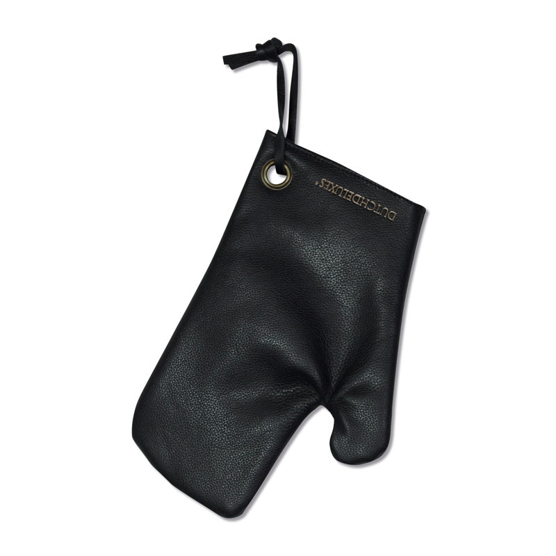 BIDKhome Leather Potholder, Black