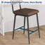 Upholstered Counter Stool with Metal Frame-1619497213