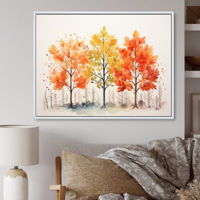 Yellow And Orange Autumn Leaves Beauty II - Tree Maple Wall Art