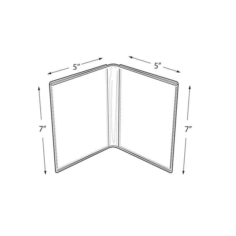 Porte-photos double en acrylique transparent, cadre double côte à côte, taille l 5 po x H 7 po, paquet de 10
