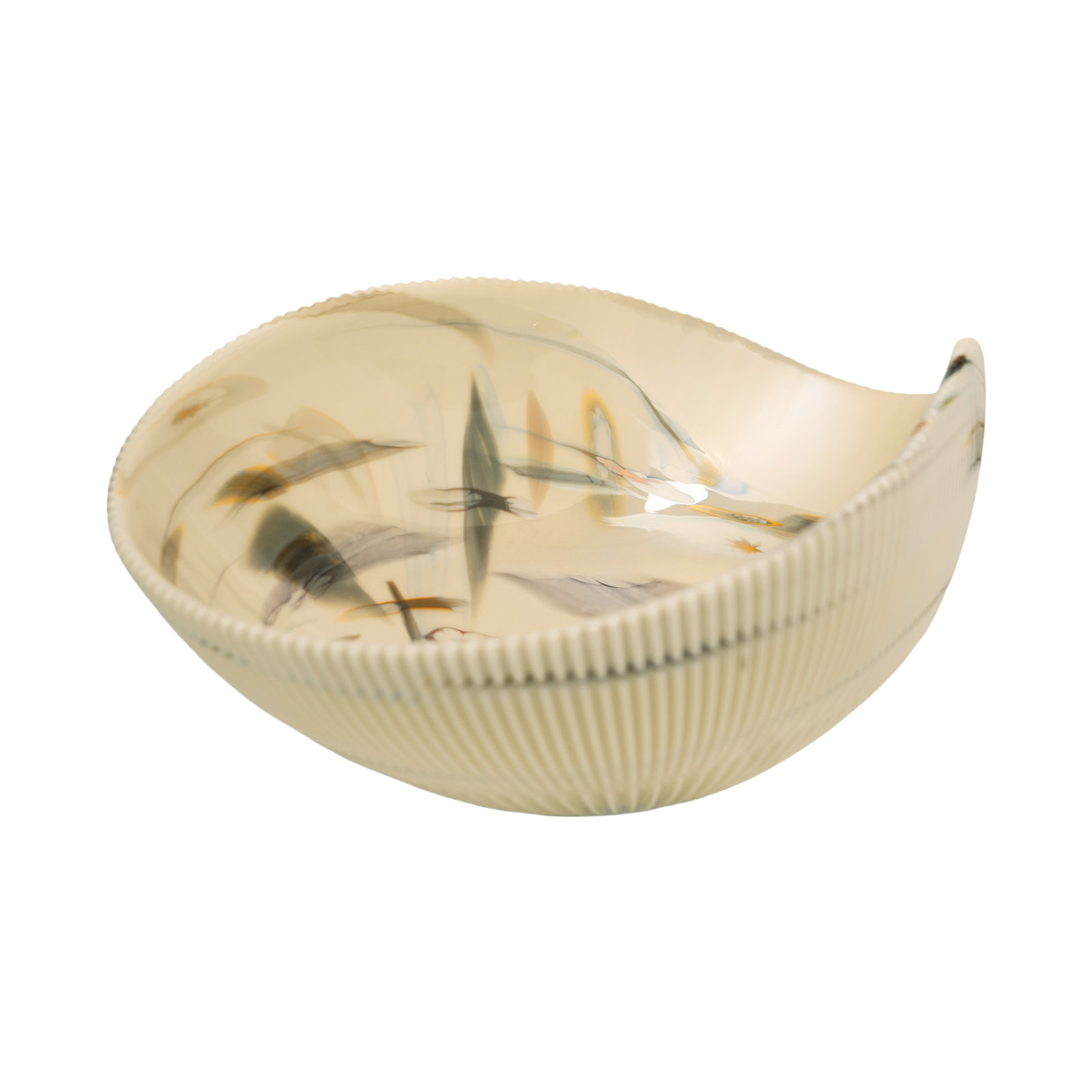 Amalfi Murano Glass Handmade Vessel Bathroom Sink, Corallina