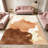 Abstract Watercolor Terracotta carpet-easy to clean, machine-washable, soft and comfortable; suitable for door mats, kitchens, living rooms, bedrooms, corridors, and laundry areas. Easy to clean, durable carpet for home decoration.-129132041