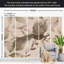 Papier peint animalier - Paon dans des tons froids-208815547