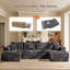Canapé modulaire rembourré 3 pièces Cloud-1779971736