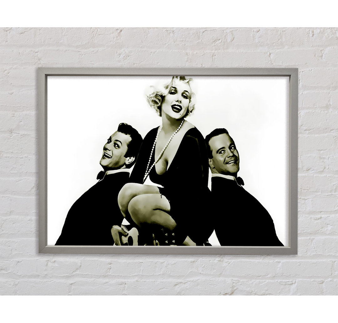 And The Boys By Marilyn Monroe von Marilyn Monroe - Einzelbildrahmen Kunstdrucke auf Leinwand