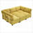 Sectional Sofas | 6-Seat U Shaped Modular Reversible Chaise for Living Room | Mustard Yellow | Corduroy-124535758