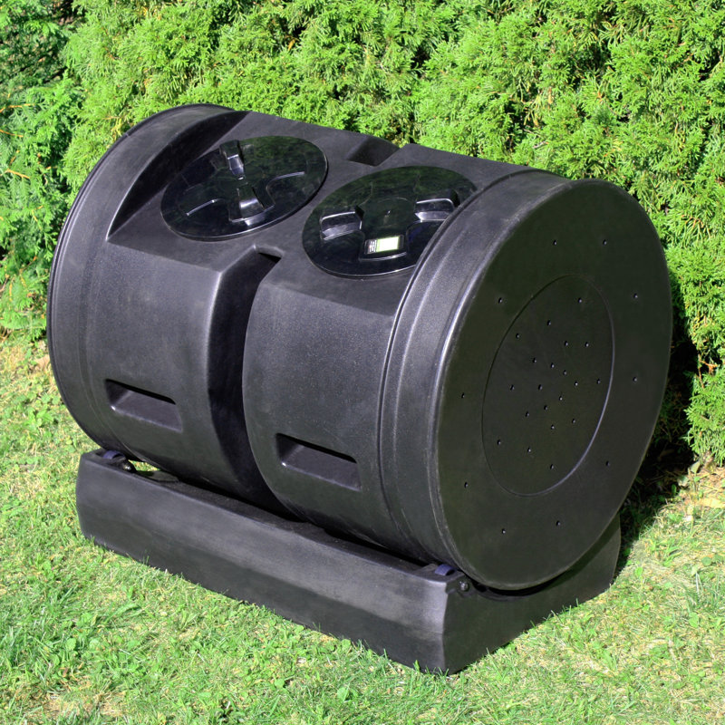 80 Gallons Plastic Outdoor Tumbler Composter with Latching Lid