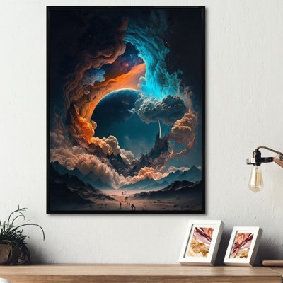 «Futuristic Landscape in Space III», reproduction sur toile
