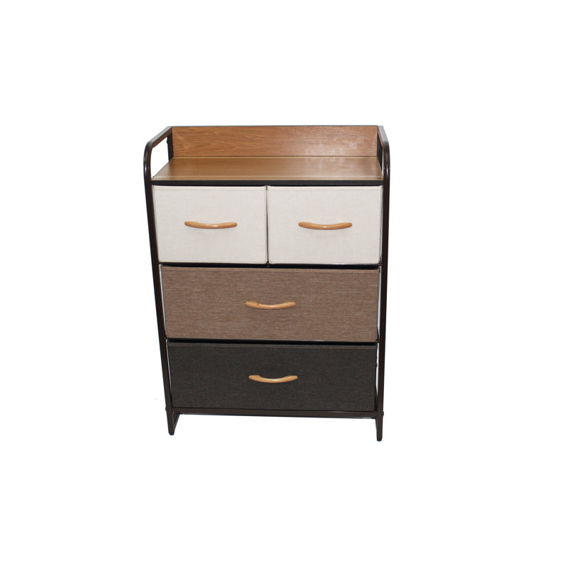 Commode de rangement 4 tiroirs nola Lossett, Brun