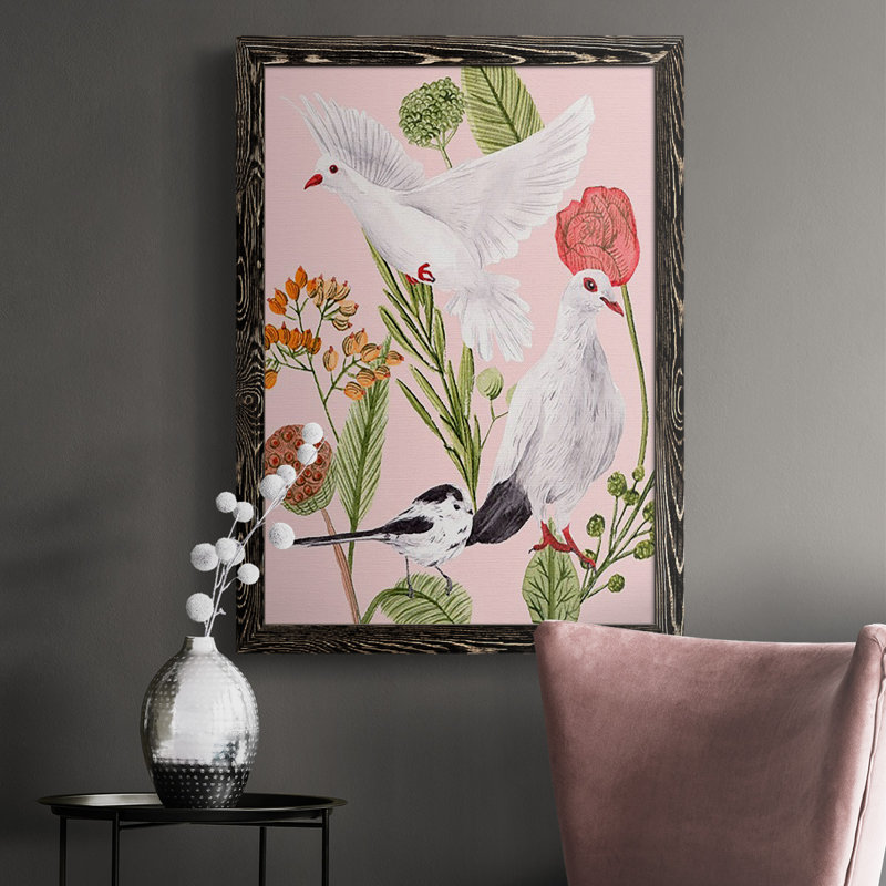 Oiseaux en mouvement I, Noir, H 43,5 po x l 31,5 po x P 1 po
