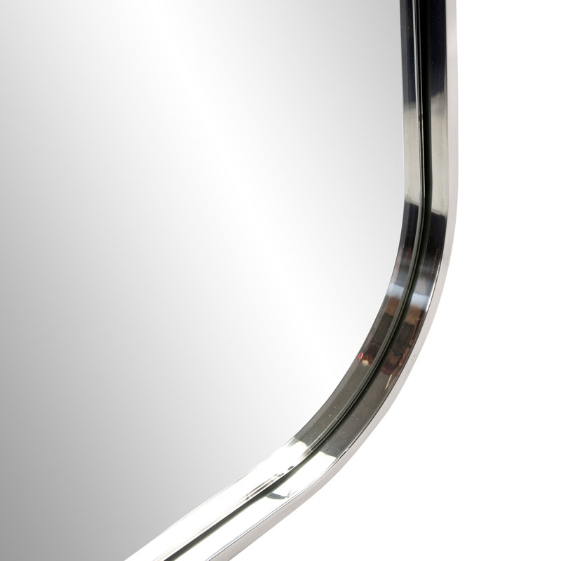 Miroir Milo, Acier inoxydable argent