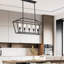 Luminaire suspendu linéaire à 5 lumières pour ilot de cuisine