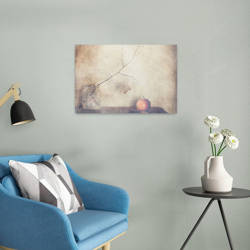" Rustic Autumn Still Life Rustic Serene Vintage Autumn Fruit Wall Art Print " by Delphine Devos, 16" H x 24" W