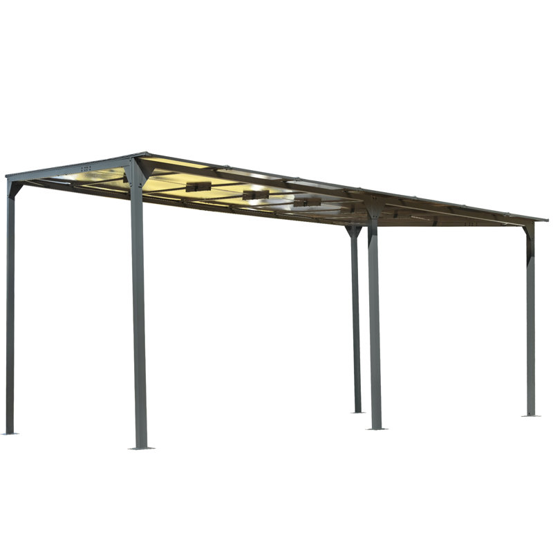 Pergola en métal avec auvent
