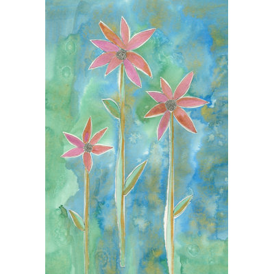 Dainty Daisies III by Alicia Ludwig - Wrapped Canvas Print