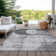 Machine Washable Indoor/Outdoor Cicel ACN1140 Gray Rug