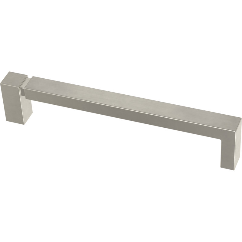 Asymmetric Notched 5.0625" Center Bar Pull Multipack, Brushed Nickel, 5.06"