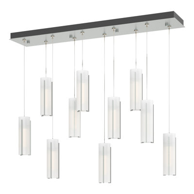 Luminaire suspendu cylindrique 10 lumières Exos