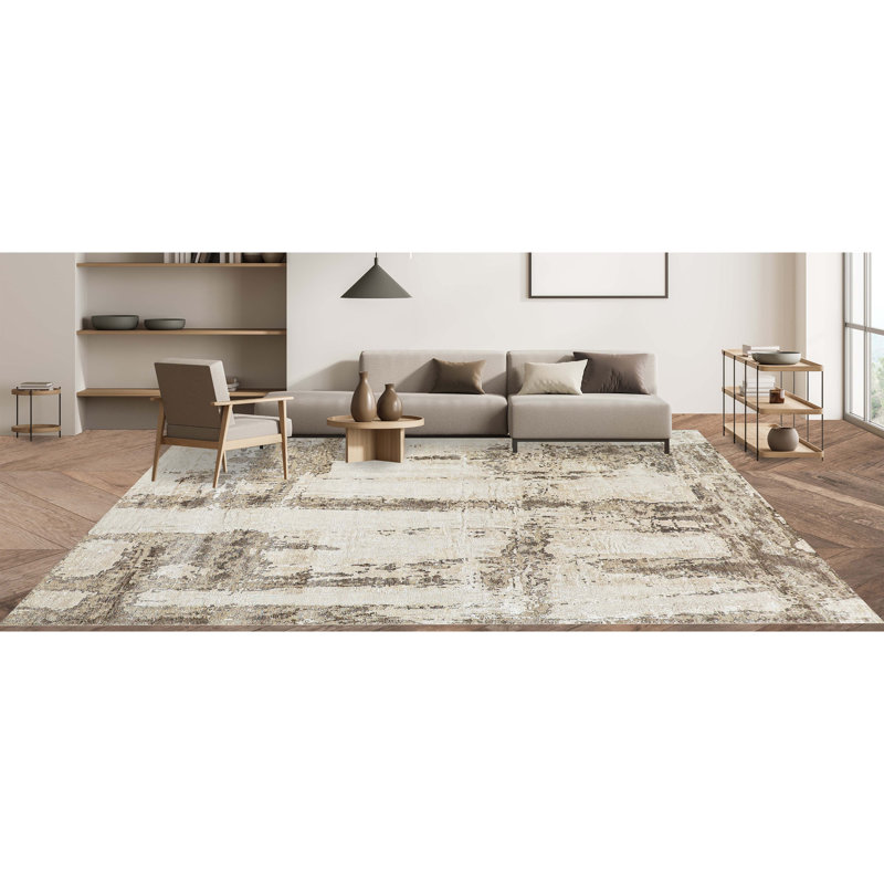 Abstract Area Rug, Rectangle 8' x 10'