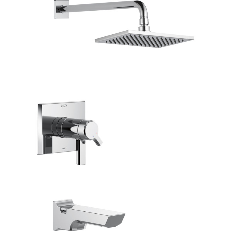 Robinet de baignoire et douche Pivobal® avec technologie H2Okinetic®, Chrome Lumicoat
